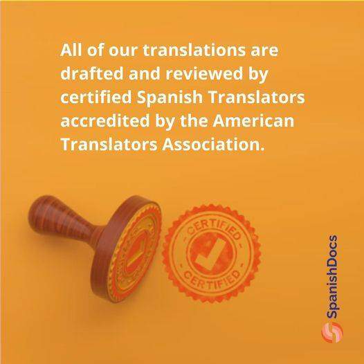 certified translations